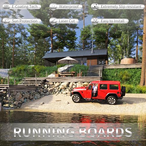 Estribos laterales para Jeep Wrangler JK 2007-2018 miniatura 2