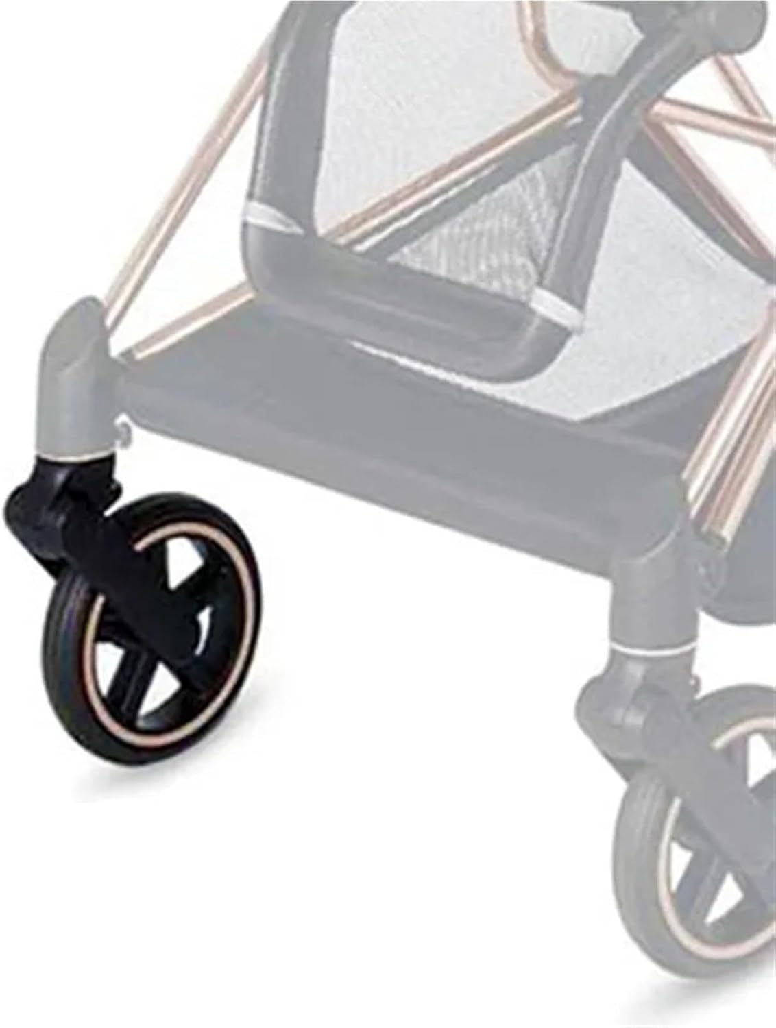 Stroller Wheel Tire Versatile Stroller Wheel Each for Cybex Priam Bailos S Mios Melio Eezy Trolley Front Or Back One with Bearing Pram Accessories For Rollers Accessories(Melio-1 front)