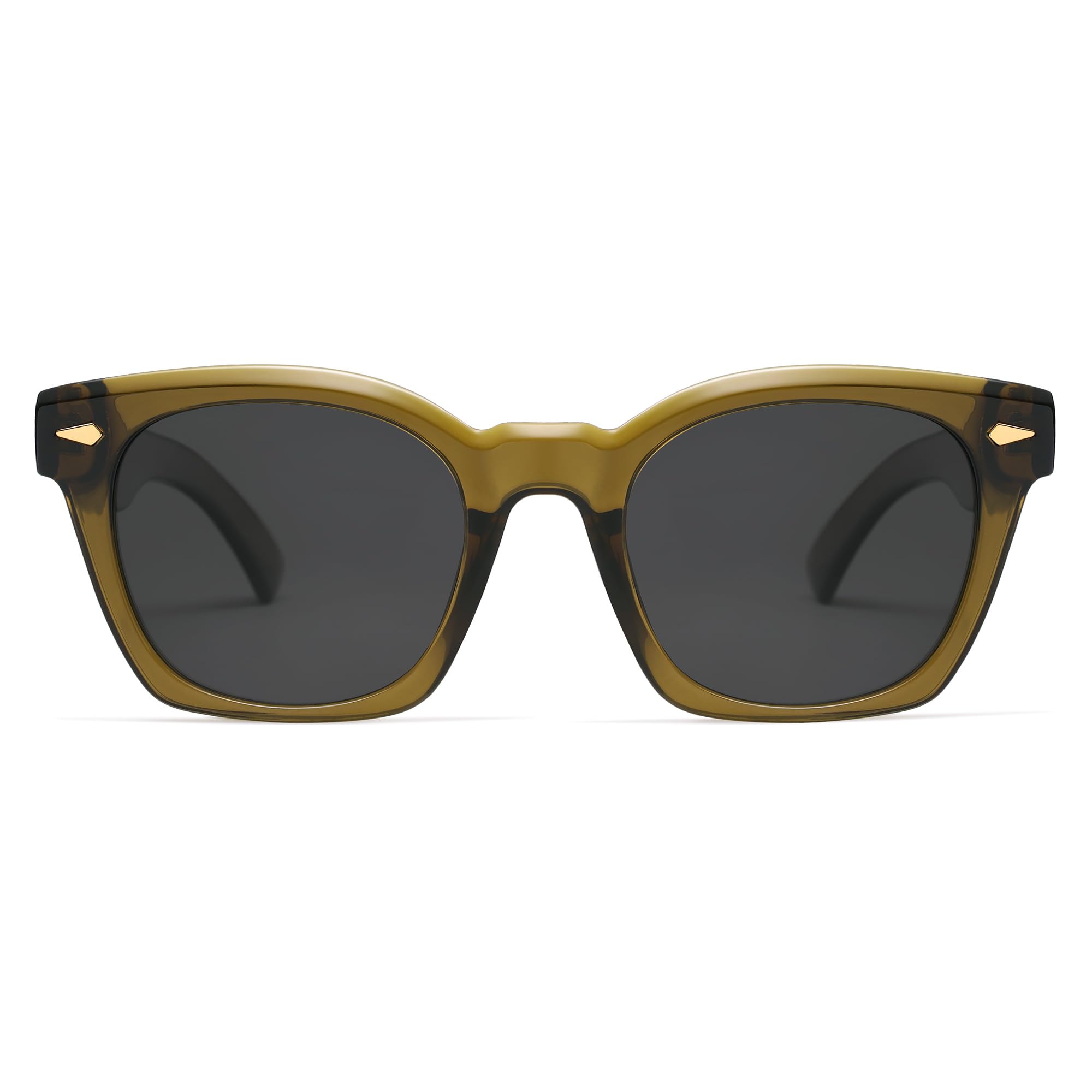 Appassal Retro Polarized Square Sunglasses for Women Mens Rectangle Sunnies AP3723