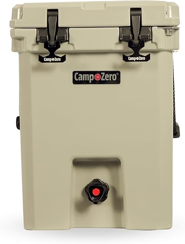 CAMP-ZERO Enfriador de bebidas de 20L con 2 soportes moldeados para bebidas