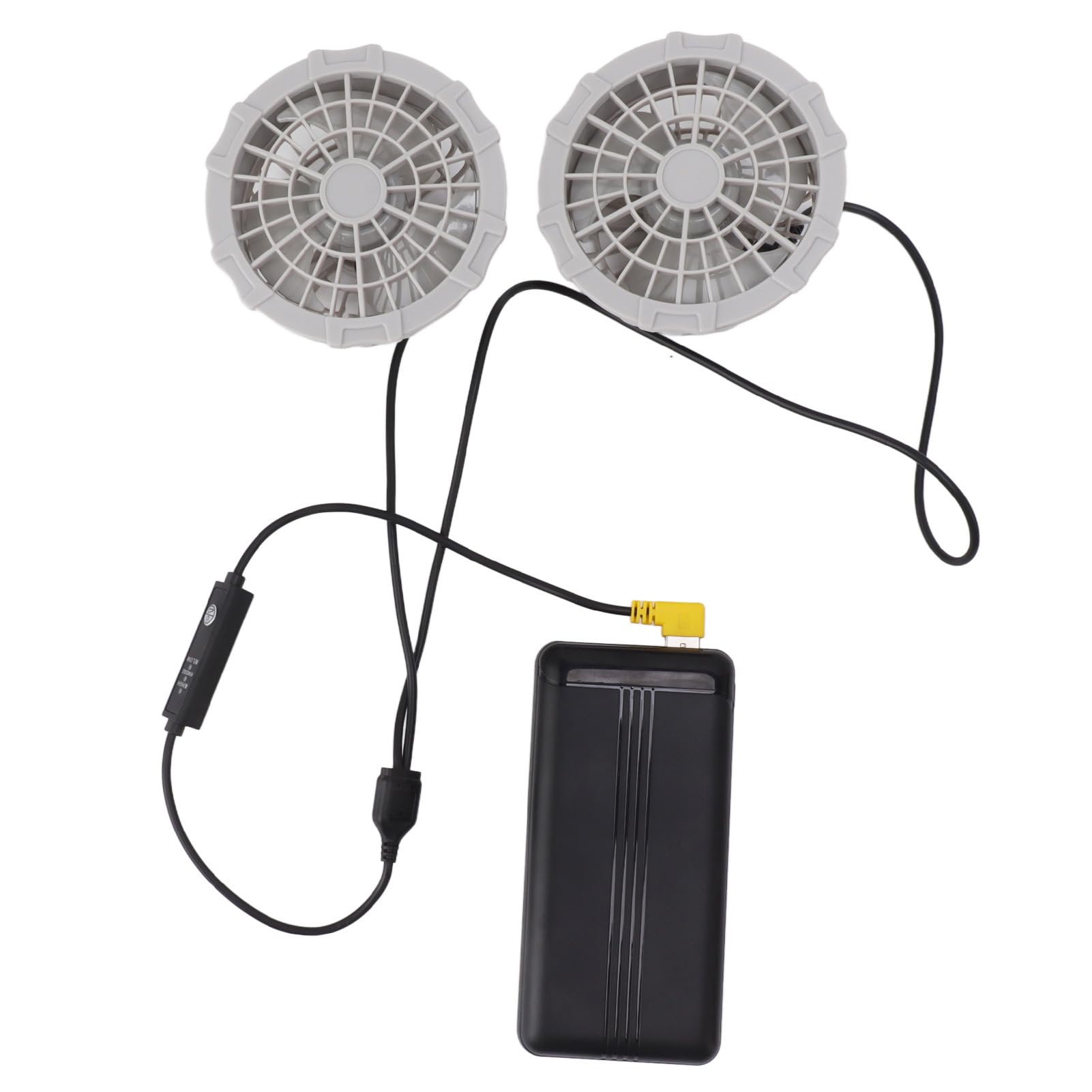 Yinhing XXLKühlventilatorweste, 3-Gang-Kühlweste mit 20.000-mAh-Akku für Arbeiten Im Freien, Wandern und Sommeraktivitäten, Leichtes, Atmungsaktives Polyester