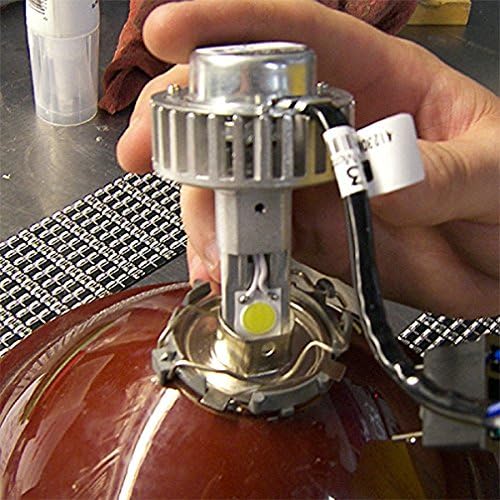 Motorcycle Hi/Low Super Bright White Light Bulb - with Universal H4 BA20D H6M Adaptor