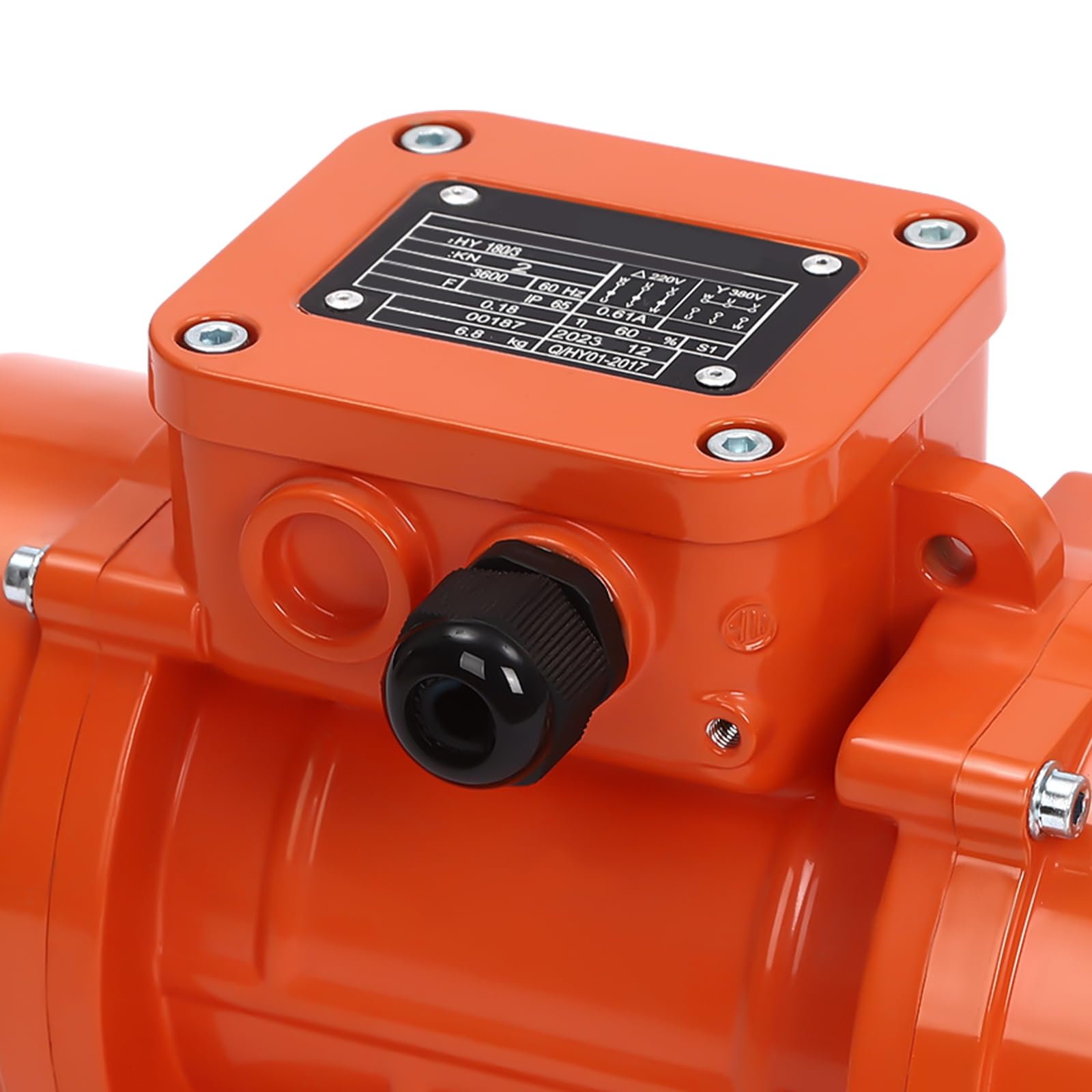 Motore vibrante a 3 fasi, 180 W, 220 V, in lega di alluminio, 3600 giri/min, motore vibratore elettrico regolabile, per dispositivi meccanici minerari, metallurgia, carbone
