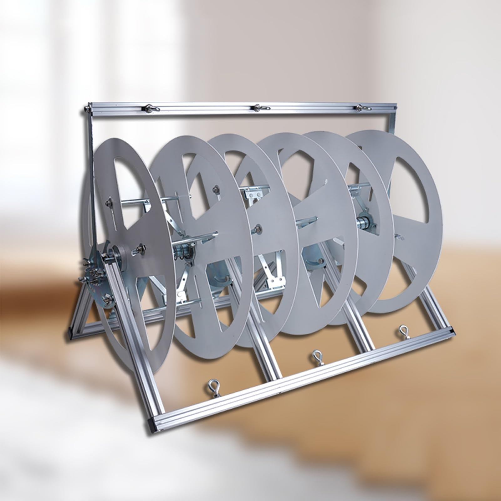 WDSOPK 3 Axis Wire Spool Holder - High Strength Wire/Free Standing Cable Distributor - Conduit Display and Storage for Electrical Industrial and Retail Use