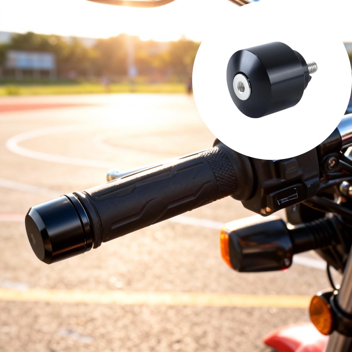 1 paio di tappi per estremità manubrio per Honda Goldwing CB-CBR-GL 2001-2023 CNC alluminio manubrio cursori peso, nero