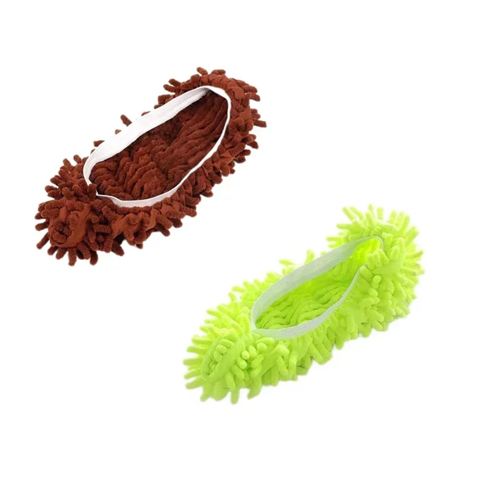 Mop Slippers Cleaning Mopping Shoes Water Uptake Foot Socks(A7748-2pcs-A)