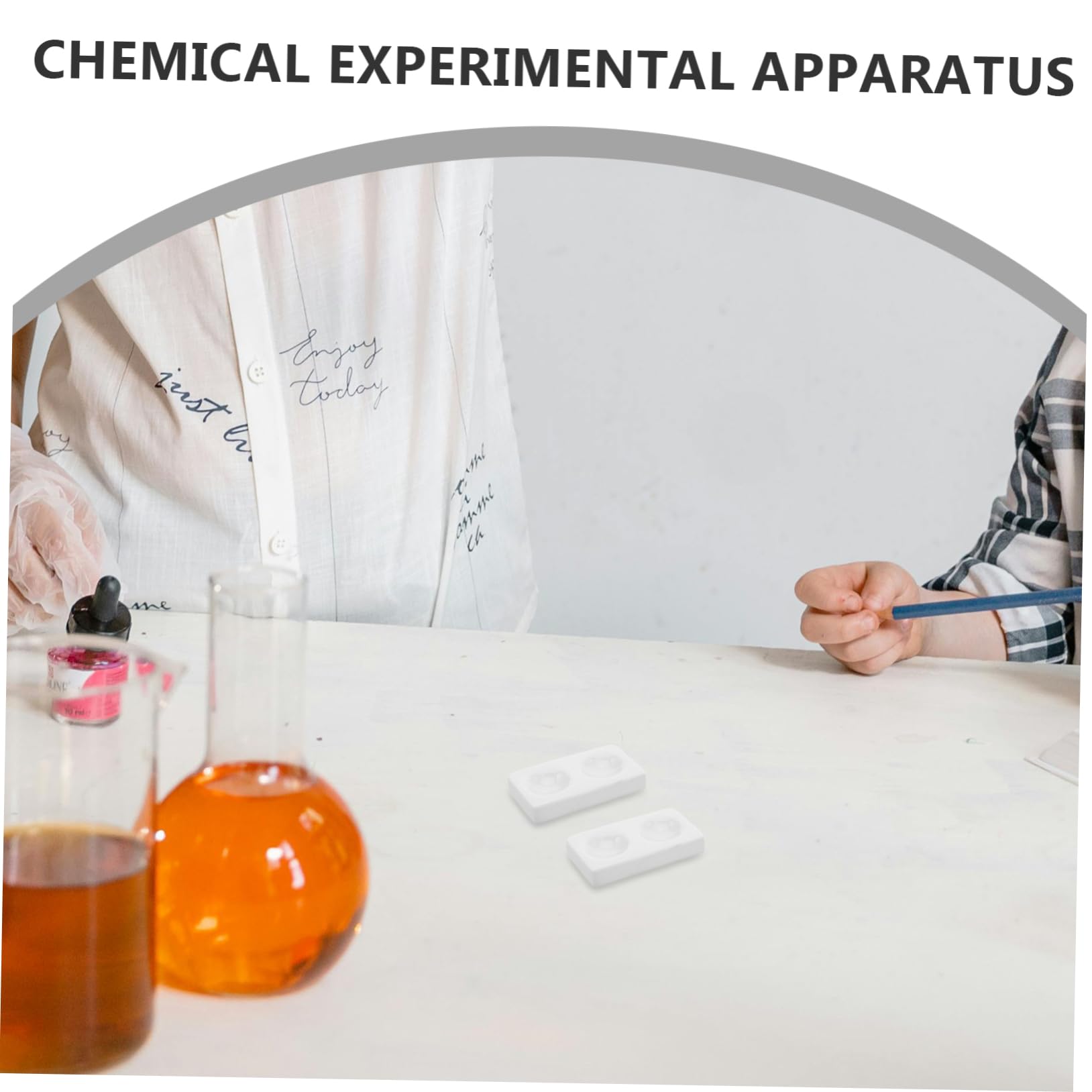 Abaodam 4 Stück Keramik Punktplatten für Chemische Tests mit 24 Mulden Weiße Labor Reaktionsschalen aus Robustem Porzellan Vielseitig Einsetzbar im Labor