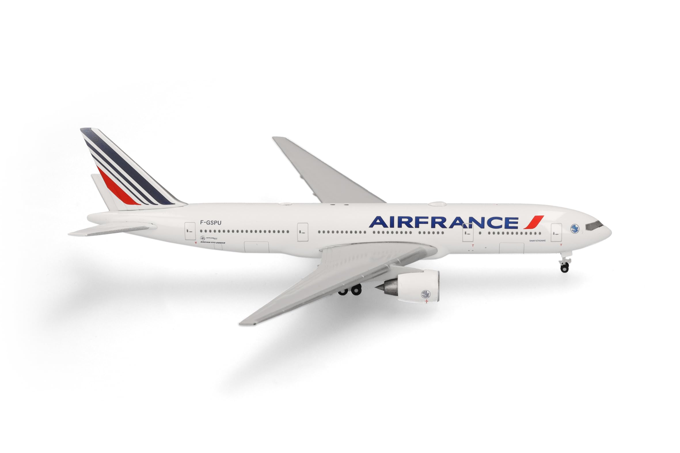 Herpa modellino aereo Air France Boeing 777-200, miniatura in scala 1:500, oggetto da collezione, modello di aereo senza supporto, metallo