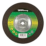 Forney 7 in. Dia. x 1/4 in. thick x 5/8 in. Silicon Carbide Masonry Grinding Wheel 8500 rpm 1 pc.