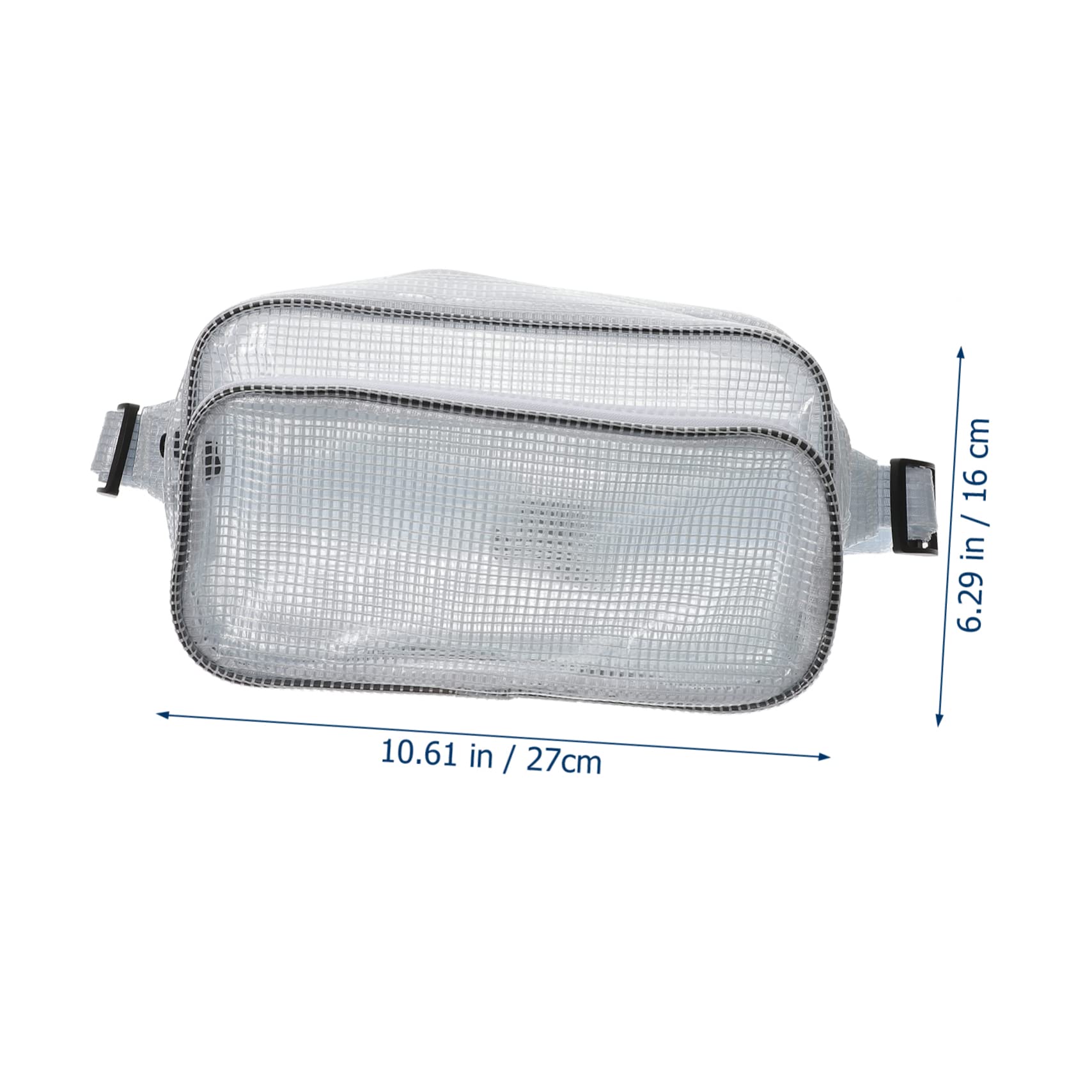 HOMSFOU Marsupio da Cintura in Pvc Bianco Antistatico Grande Capacità per Biking e Running
