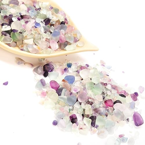 Miniatura 3 de Chips de piedra de cristal caído de 1 libra  Forma irregular triturada  Piedras de cristal decorativas para el hogar y el jardín para jarrón de