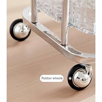 Amazon.co.jp: キッチンワゴン 透明アクリル 引き出し付き 多