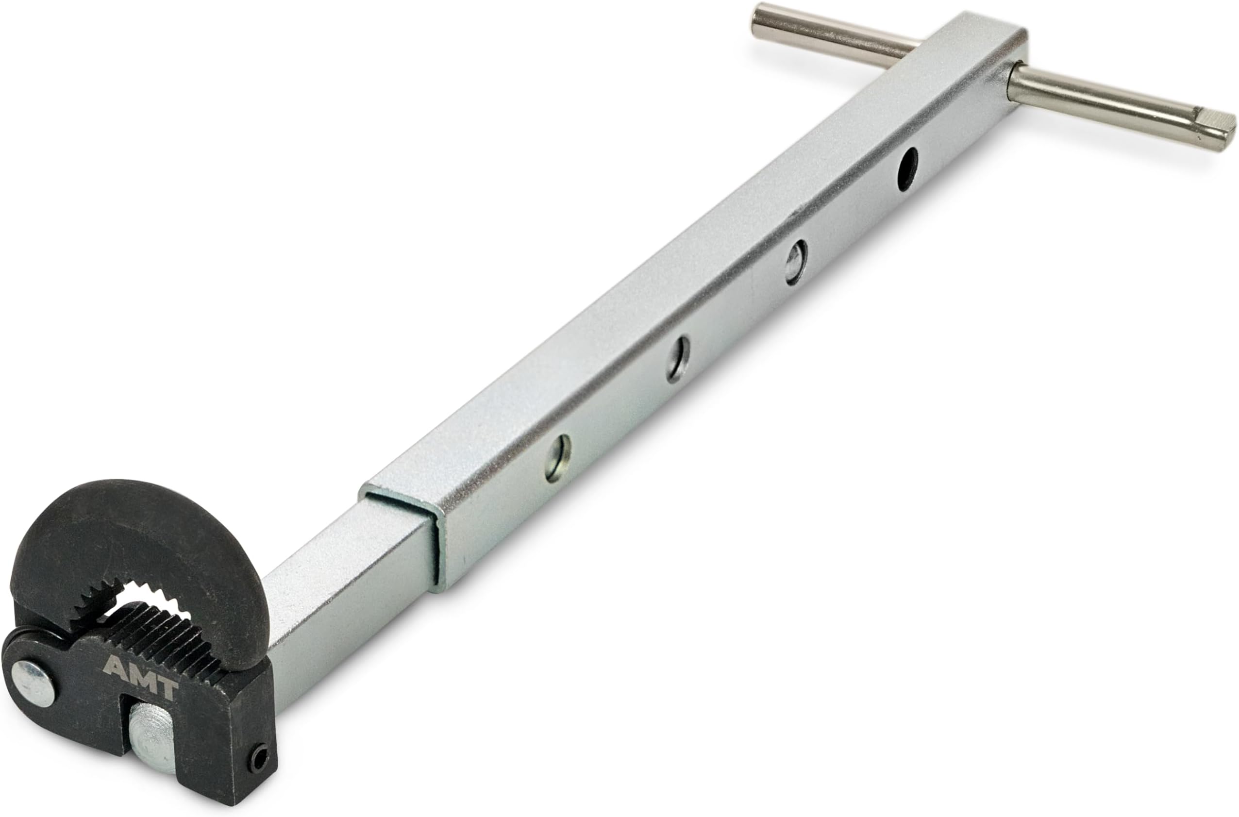 AMERICAN MUTT TOOLS Telescoping Basin Wrench Tool – 3/8 to 1-1/4” Jaw Capacity and 10 to 17” Extendable Handle – Faucet Wrench, Sink Wrench, Basin Wrench Sink Faucet Wrench Tight Spaces