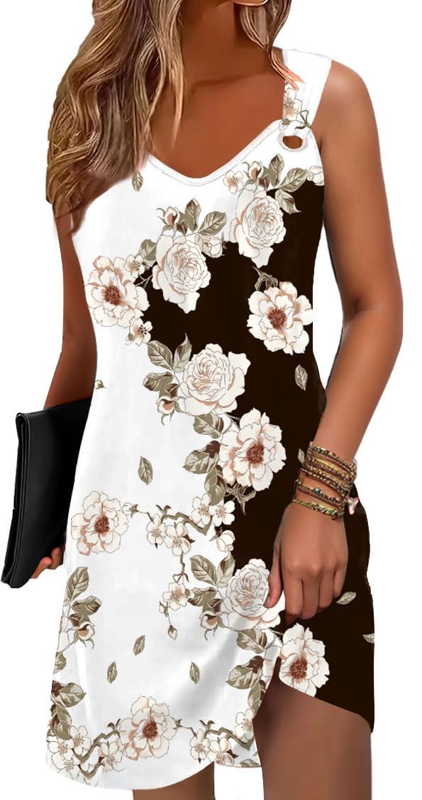 etcyy Summer Dresses for Women 2026 Vacation Beach Cover Ups Swimsuit Sleeveless Sundresses Casual Loose Tank Sun Dresses-picture-29