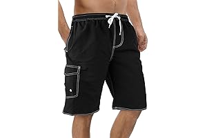 Men's Swim Trunks, Quick Dry Swim Shorts for Men with Mesh Lining