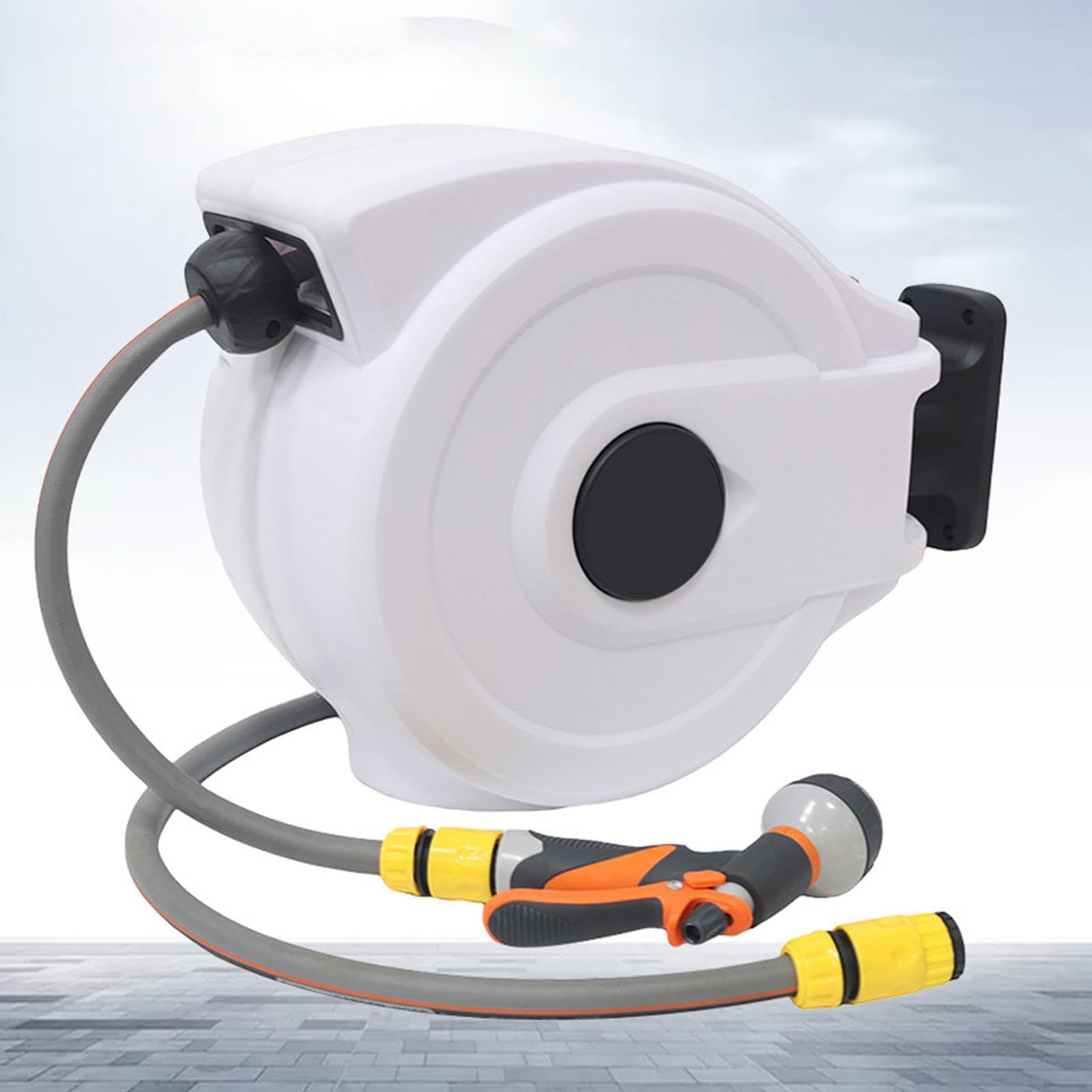 Avvolgitubo da giardino, tubi 'acqua automatici retrattili | Tubo esterno retrattile resistente, attrezzatura per lavaggio auto, avvolgitubo da giardino per lavaggio auto