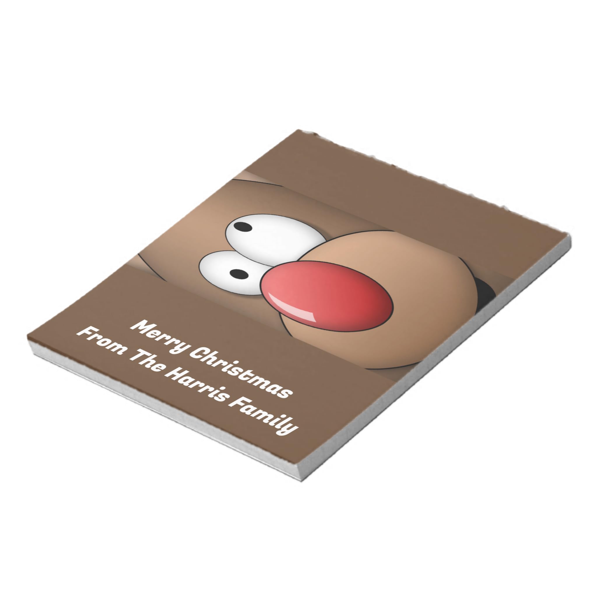 Funny Christmas Design, Pad of 50 Chocolate Candy Bar WRAPPERS ONLY (Candy not included), Fits Regular Chocolate Candy bars (Reindeer)