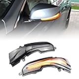 Q50 Sequential Turn Signal 2pcs Dynamic Sequential Blink LED Side Mirror Turn Signal Light Assembly Compatible with In-finiti Q50 Q30 Q60 Q70 QX30 QX50 QX60 QX70