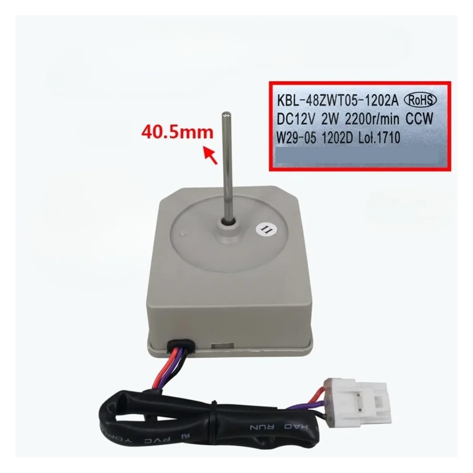 Refrigerator Cooling Fan Motor Accessories?Compatible For TCL Refrigerator KBL-48ZWT05-1202A DC12V 2200r/min 2W Fridge Radiator Freezer Parts
