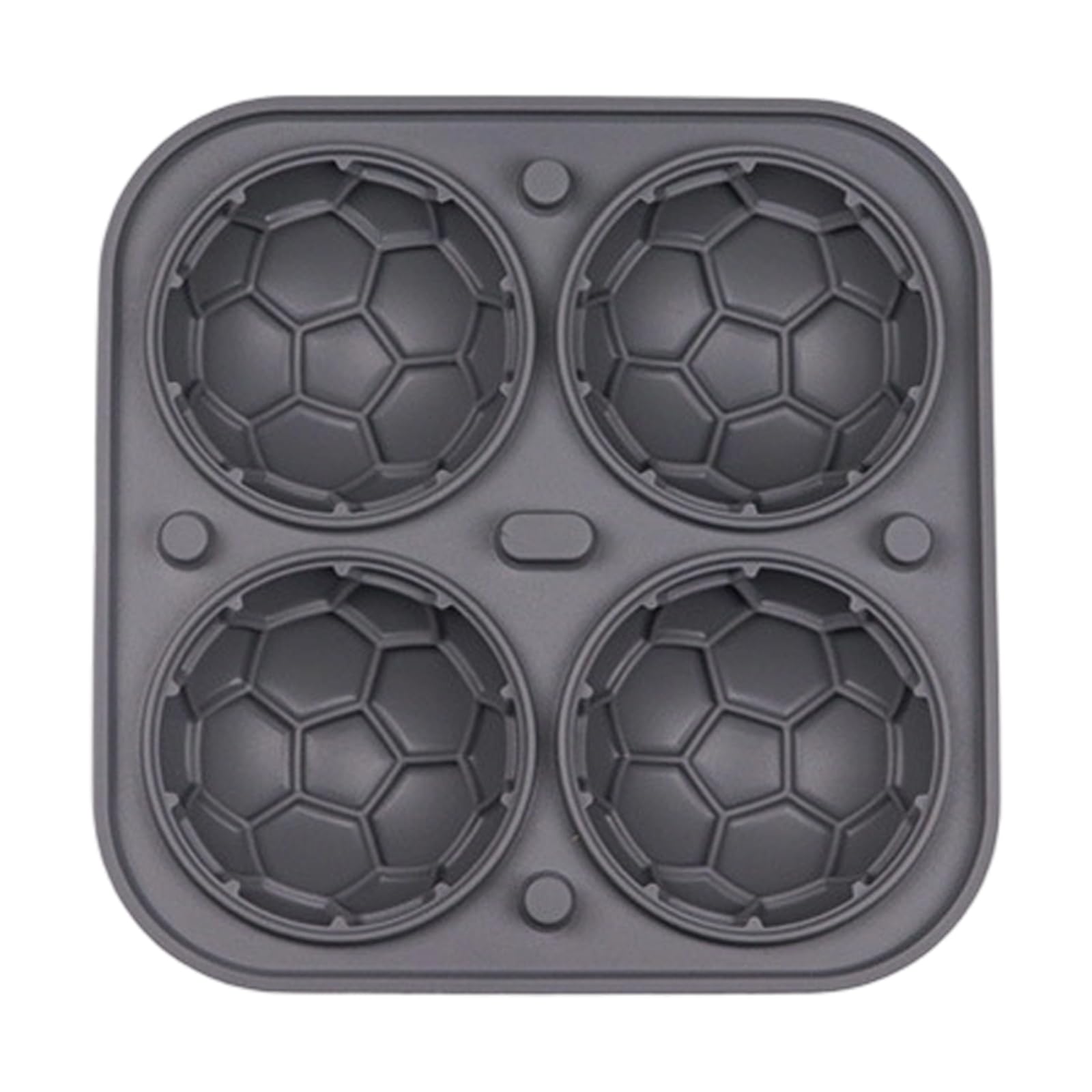 MALSSE Multiple Cavity Soccer Ball Ice Cubes Maker Ideal for Themed Parties Leak Proof Football Shaped Ice Ball Maker Club Equipment with Football Designs