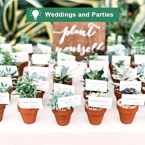 Miniatura 7 de vensovo 48 macetas pequeñas de terracota  Mini macetas de arcilla de 2 pulgadas con agujeros de drenaje, macetas de terracota para interiores y