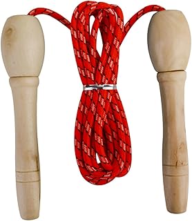 ibasenice 6pcs jump rope training children jumping rope training rope exercise jump ropes kids jump rope skipping rope adult wood jump jumpropes Wooden exercise rope fitness outdoor