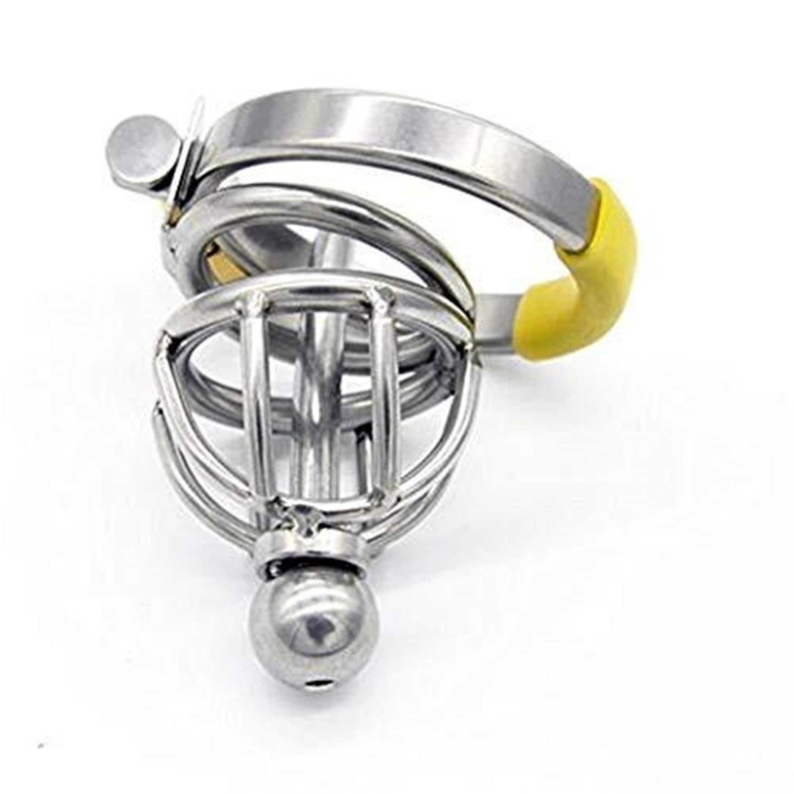 Edelstahl Keuschheitsgürtel Für Männer, Harnröhrenschlauch, Peniskäfig, Länge 46mm