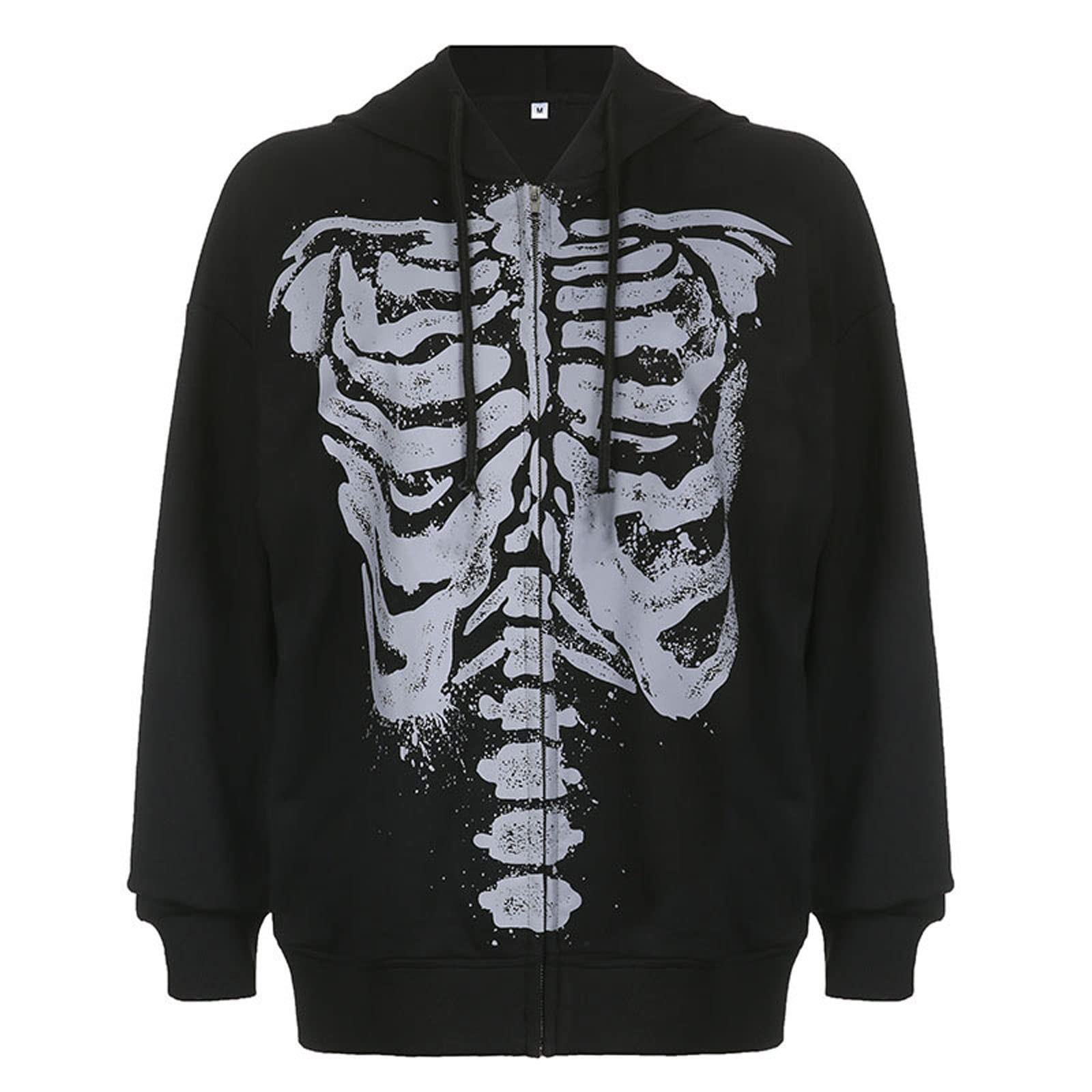 FeMereina Fairy Grunge Clothes Alt Emo Clothing Y2k Kapuzenpullover mit Reißverschluss übergroßes Kapuzen-Sweatshirt Harajuku Ästhetische Jacke