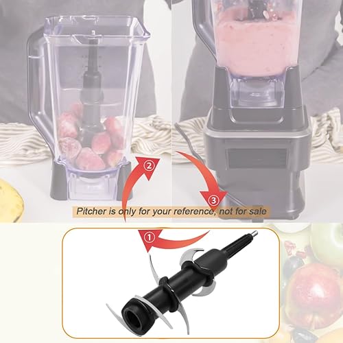 Miniatura 5 de Cuchilla de Repuesto de 6 Hojas para Licuadora Compatible con Jarra Ninja de 72 oz, Repuesto de 6 Cuchillas Apiladas para la Licuadora Profesional