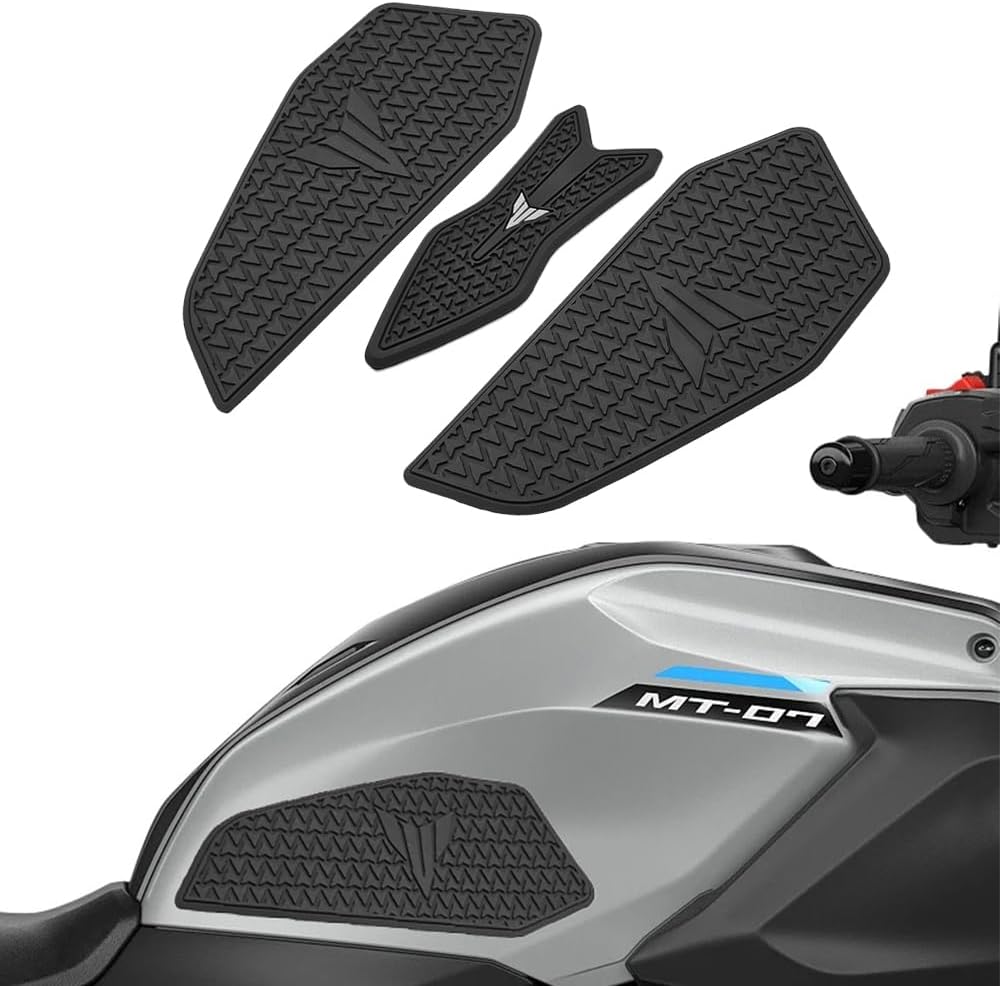 IZX Fits for Ymaha MT-07 MT 07 mt07 MT07 2025 Motorcycle MT-07 2025 Rubber Tank Pad Protector Sticker Decal Gas Knee Grip