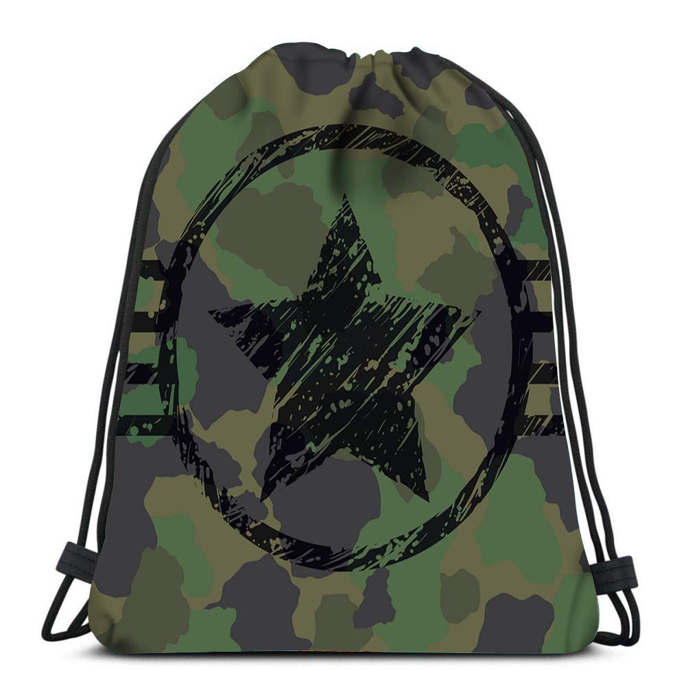 military drawstring backpack