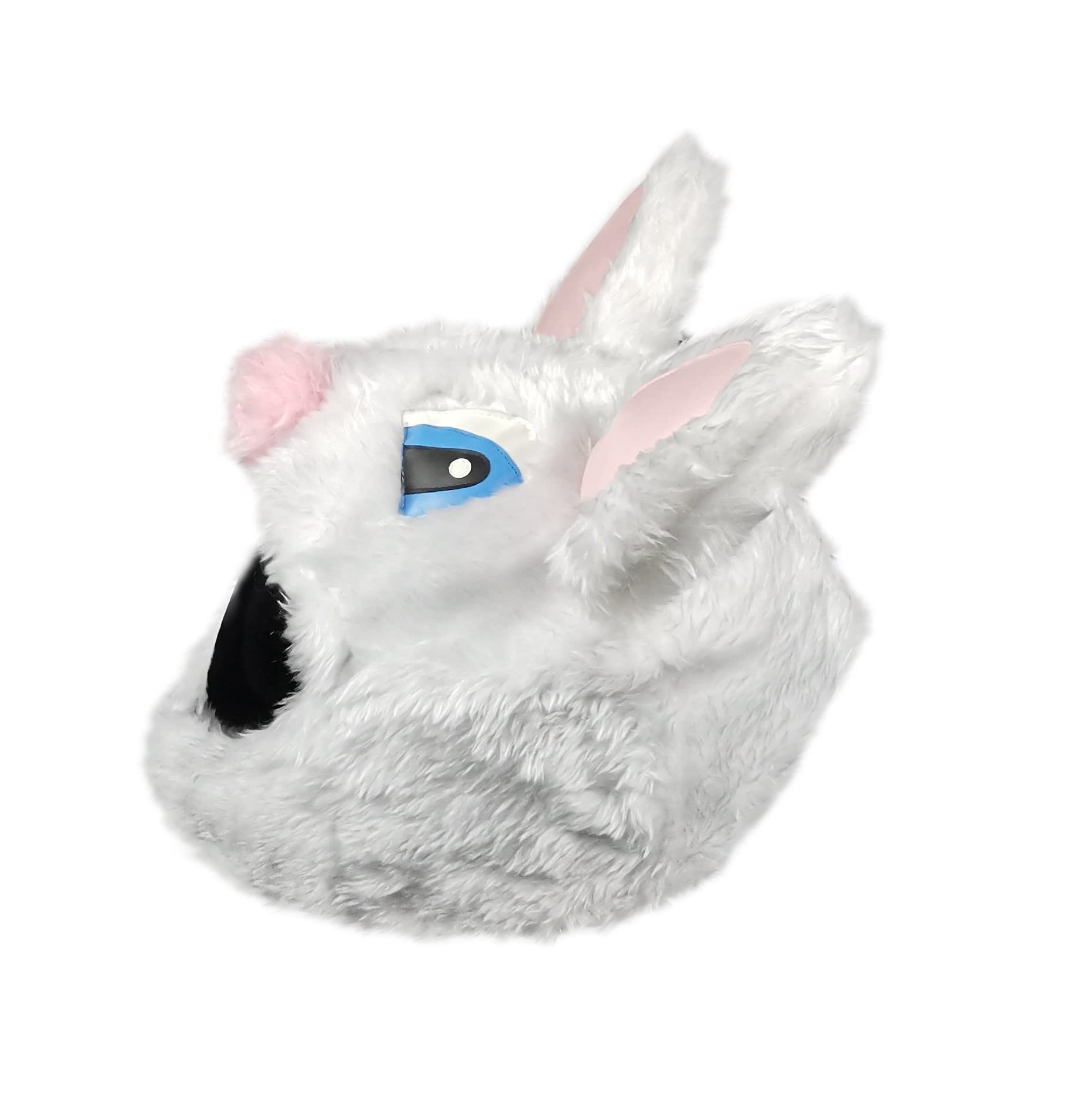 Housse Casque Moto en Tissu - Couvre-Casque Intégral Amusant | Lapin avec oreilles - idée cadeau originale pour motards, convient aussi au ski, taille unique, homme et femme