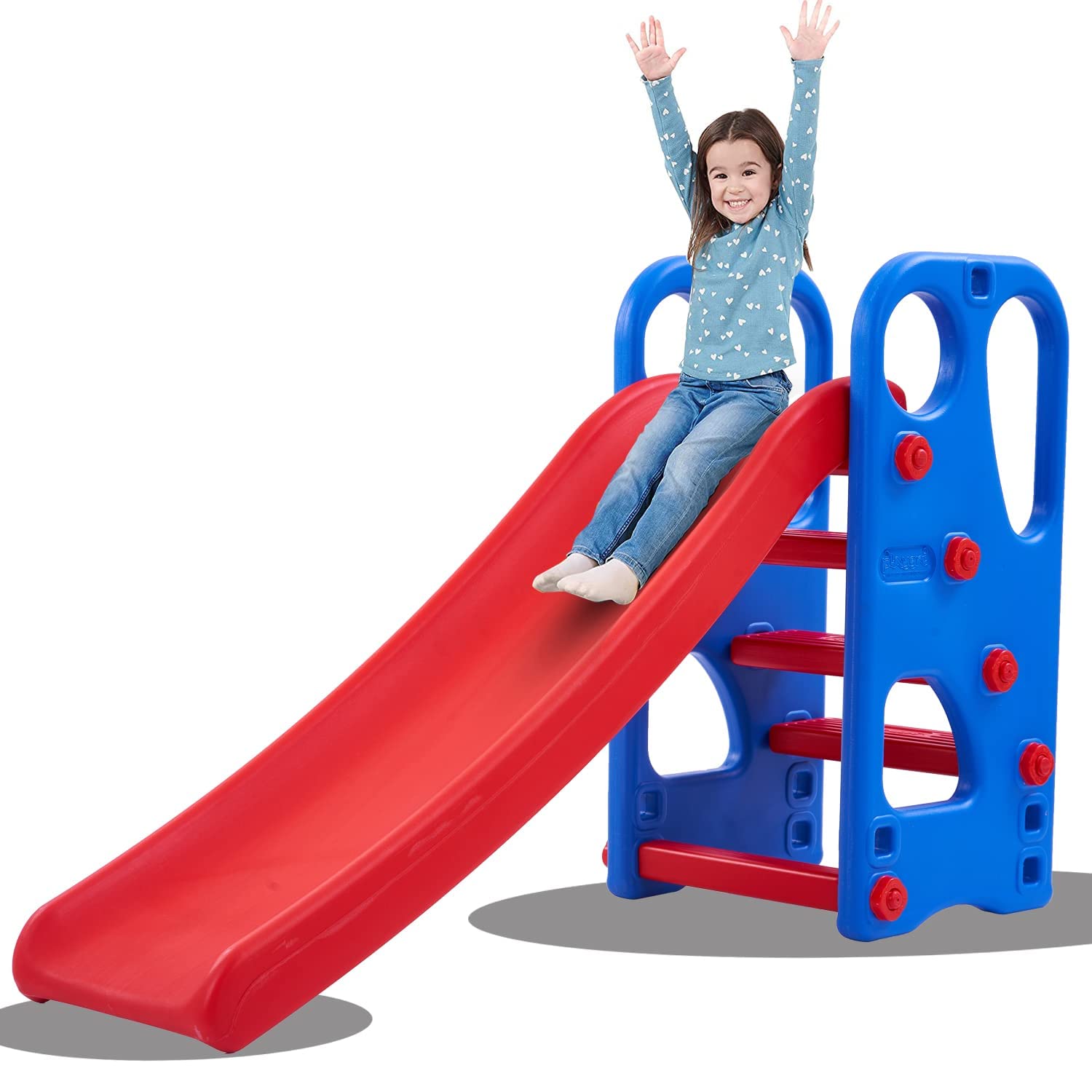 GoodLuck Baybee Super Senior Baby Slide for Kids & Babies Slide | Garden and School Toy Home Slides Indoor/Outdoor Slider for Childrens (Super_Blue/Red) (Blue)-image-17