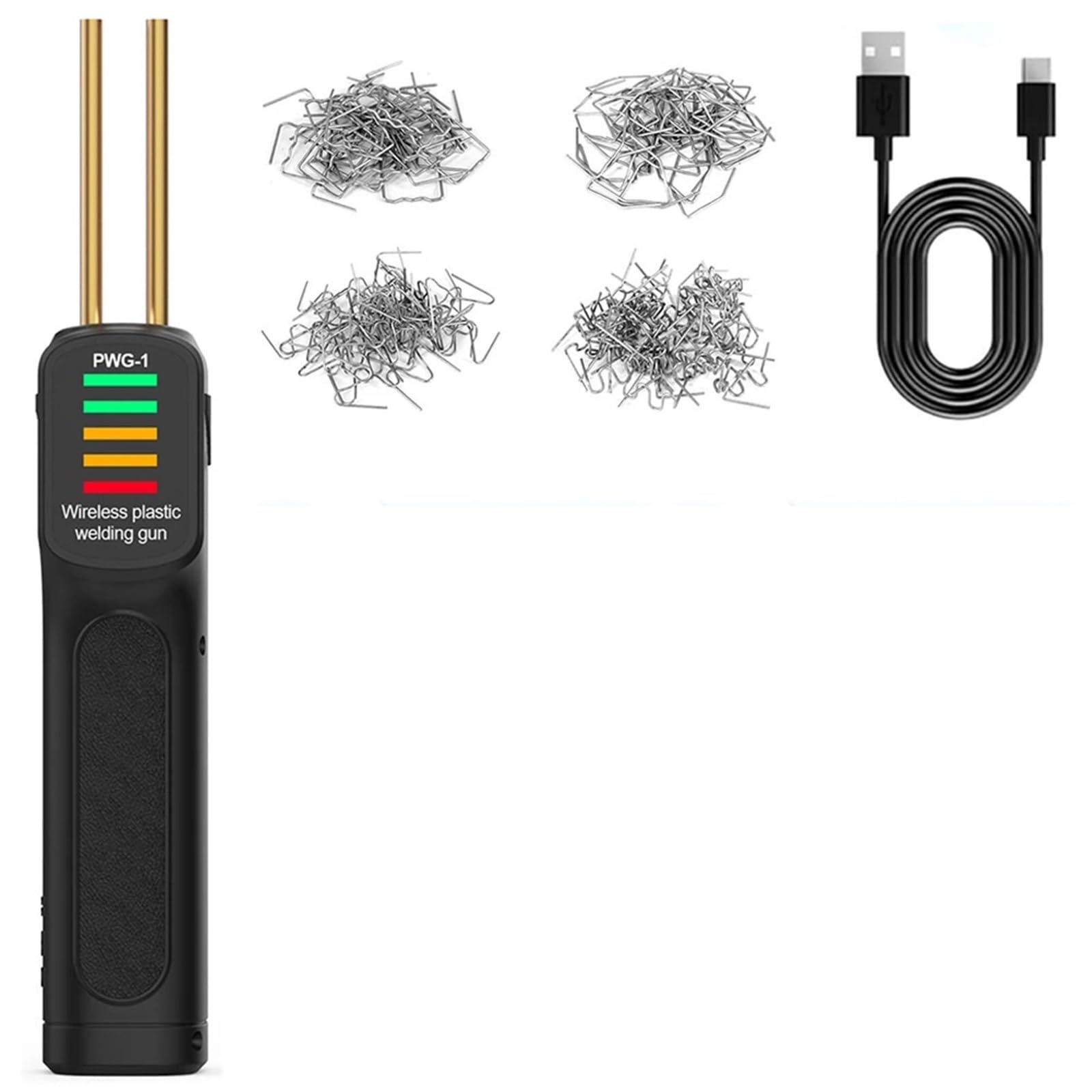Chiodi di Saldatura Saldatrice per plastica da 300 W, 200 pezzi, saldatrice a caldo, pistola termica, kit per saldatura di