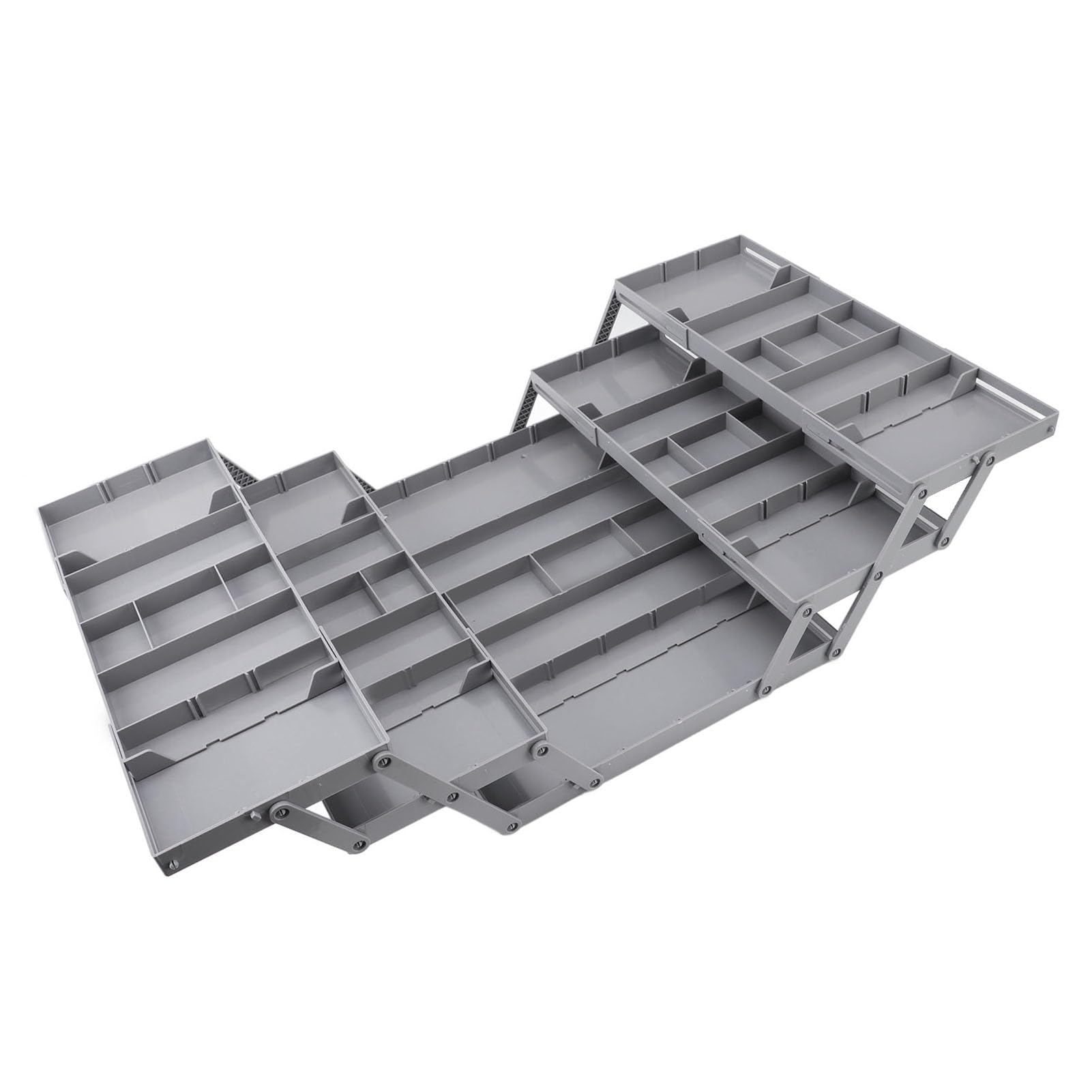 Cocoarm Organizer da Scrivania Pieghevole Espandibile in Plastica Multi Livello Vassoio Organizer per Cassetti Doppia Scorrevole per Trucco Gioielli Forniture per Ufficio Cassetto della (3 livelli)