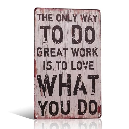Do What You Love Metal Tin Sign Retro Vintage Plaque