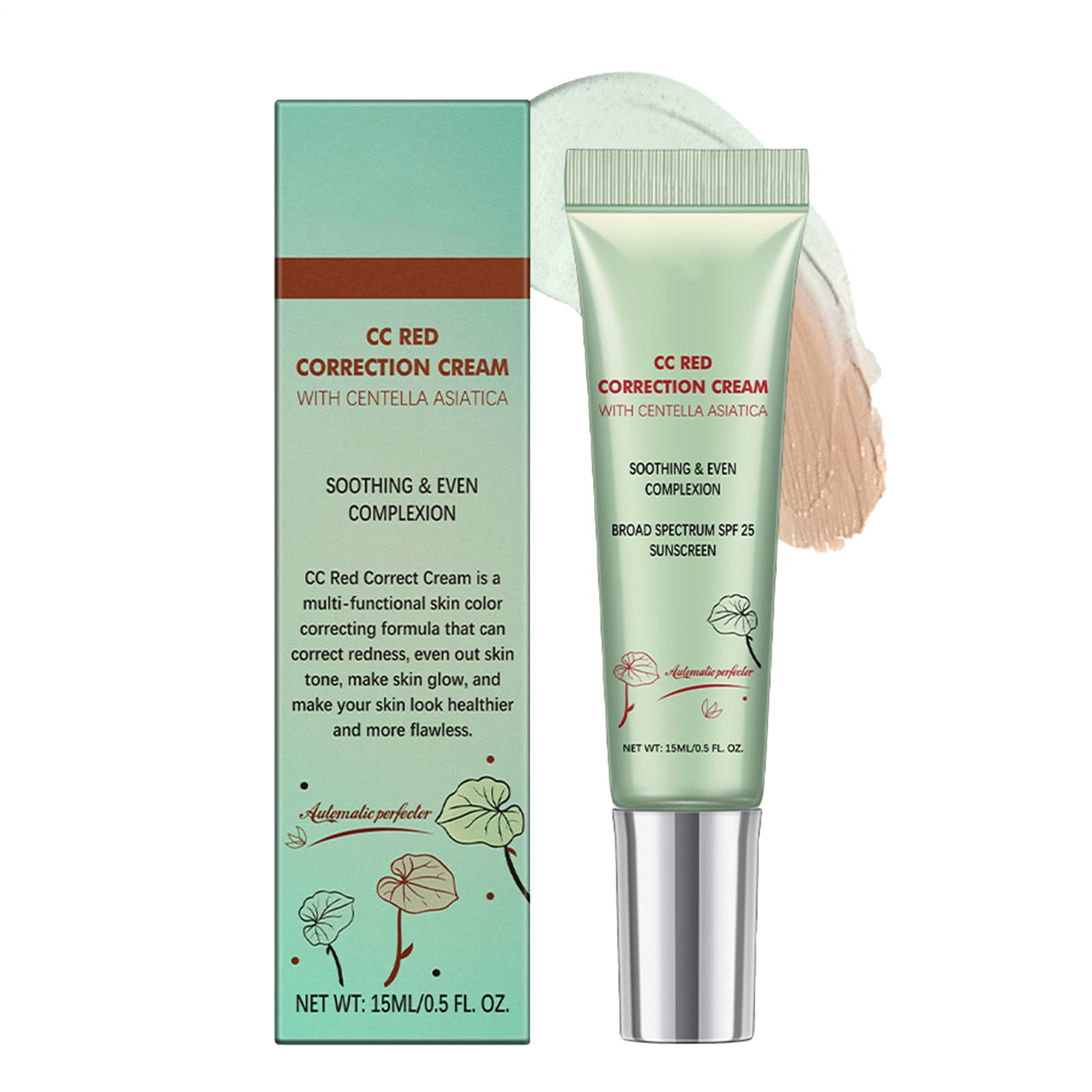 Krem do korekcji koloru skóry, krem do korekcji skóry twarzy | 15 ml korygujący kolor, odżywczy krem do twarzy, zapobiega wysuszeniu skóry, nietłusty krem