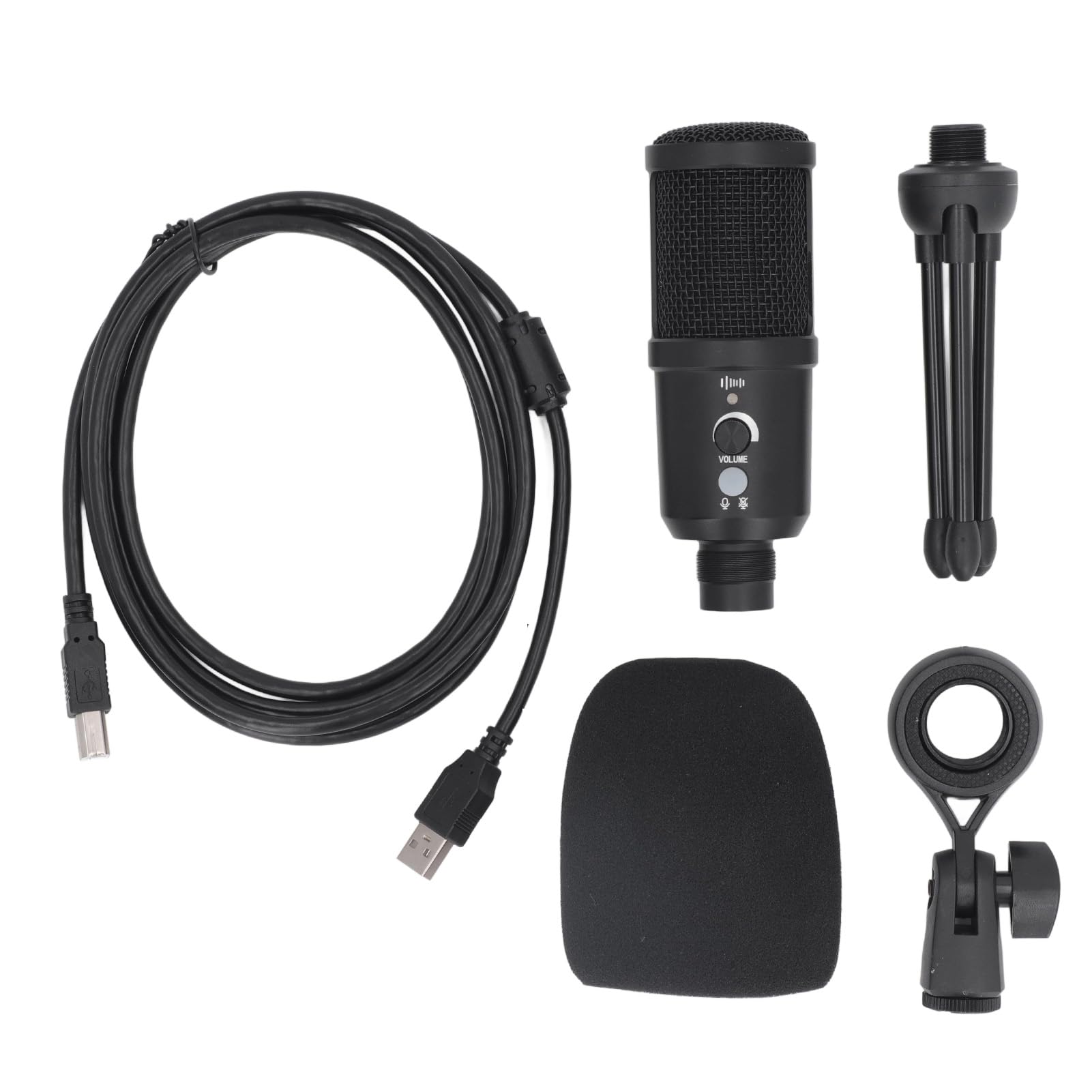 Mikrofon skraplacza USB Professional Super Cardioid Directional Nagrywanie mikrofonu z statywem stojak na grę Streaming Streaming Podcasting Aluminium stop