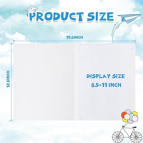 Miniatura 2 de Paquete de 120 soportes para certificados, soportes para diploma, soportes para certificados para tarjetas de papel tamaño carta de 8.5 x 11