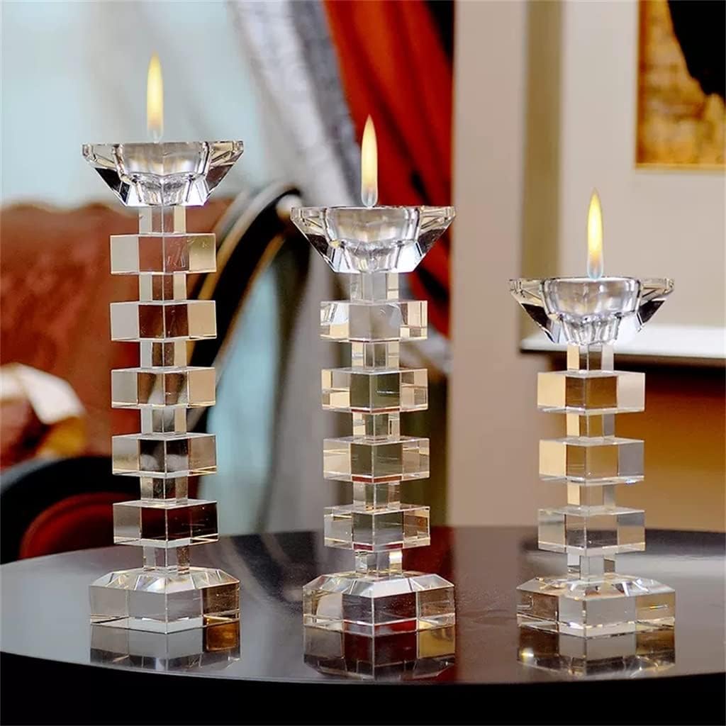 European Single-Head Dual-use Crystal Candle Table Home Jewelry Model Room Soft Decoration Wedding