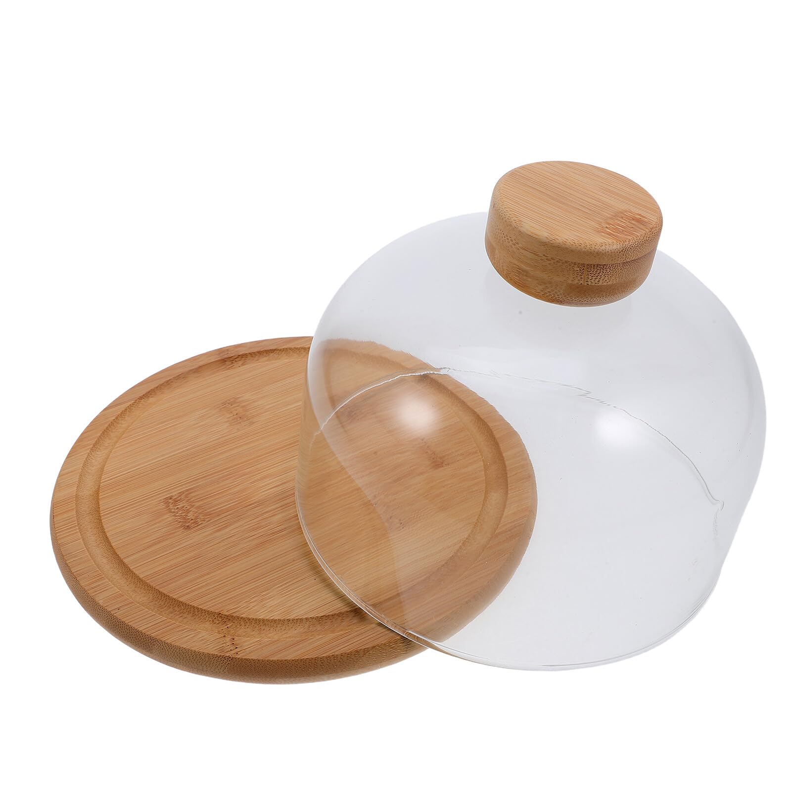 Homoyoyo Plateau de Présentation à Gâteaux sous Cloche en Verre,