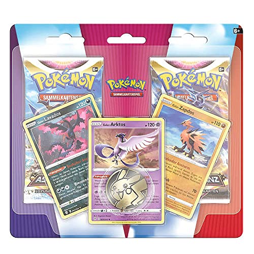 PoKéMoN Legendäre Trio 2 Booster-Packs Schwert & Schild deutsch