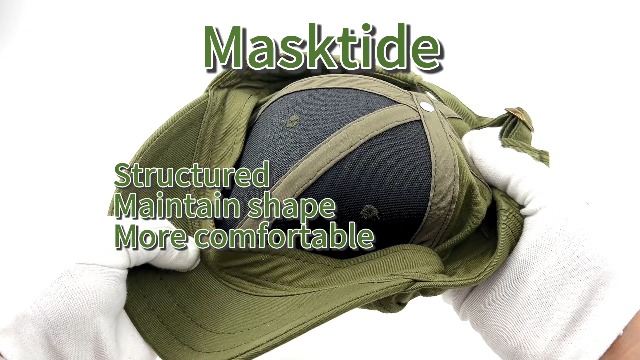 Gorra de béisbol con visera corta y diseño estructurado miniatura 7