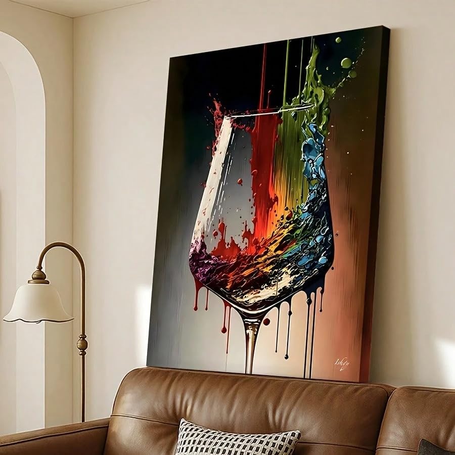 Tableau sur toile pour habiller un mur vide de bureau cadre inclus 60x90cm
