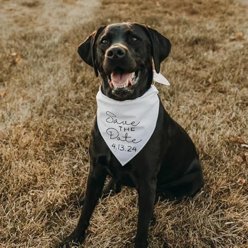 Generic Custom Save The Date Dog Bandana thumb #2