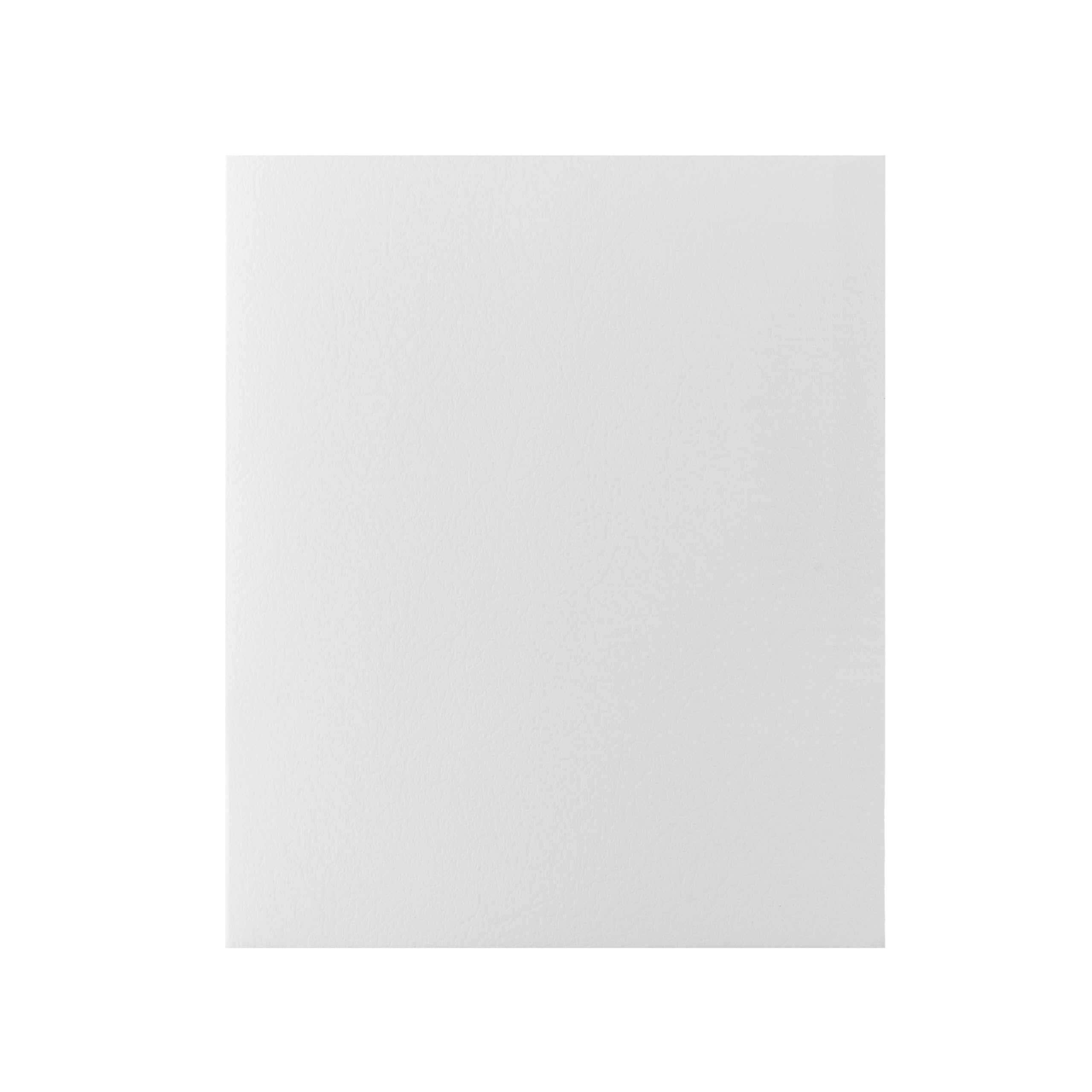 Hilroy Twin Pocket Portfolios, 9.5" x 11.75", 25-Pack, White (06010)
