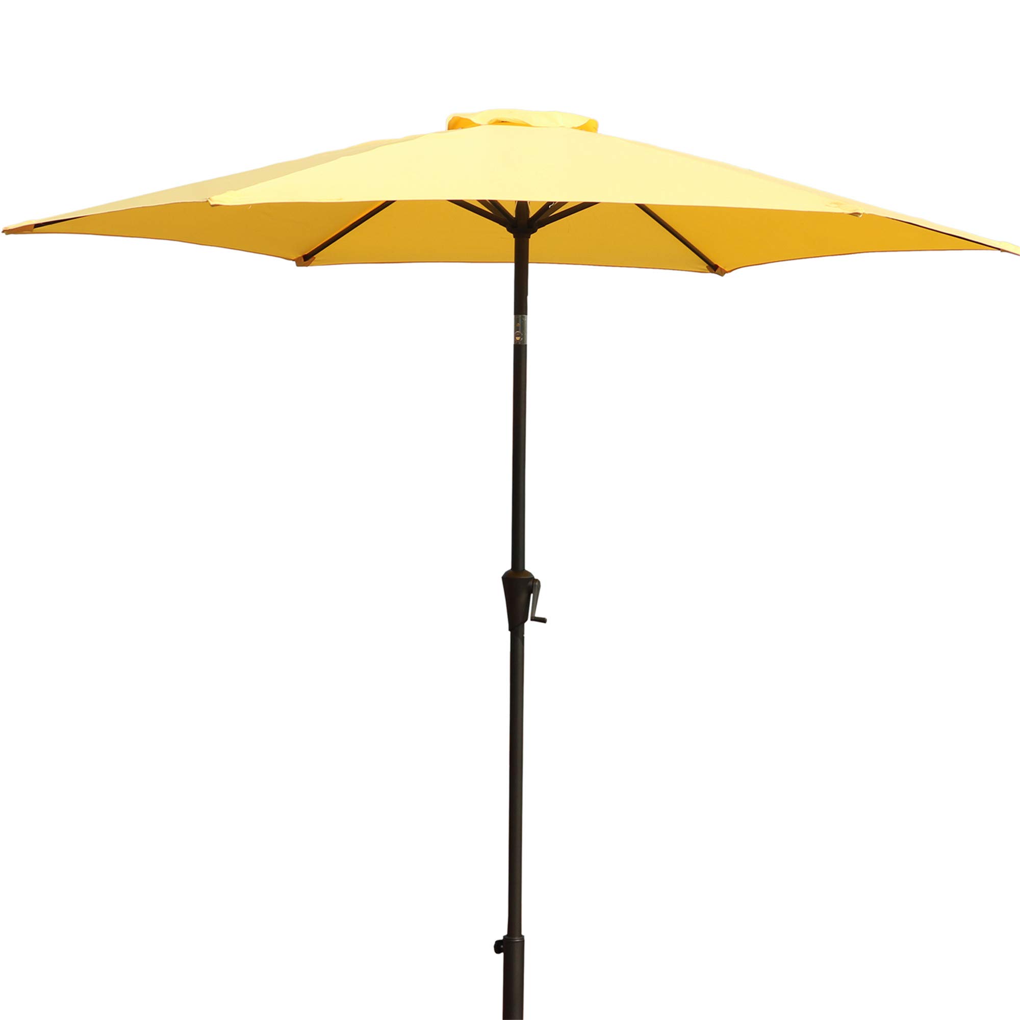 iPatio 9ft UV-Resistant Patio Umbrella (Yellow, Storage Bag Included, Base Not Included)