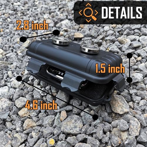 Image of Magnetic Key Holder Under Car,Weatherproof Magnetic Key Box Under Car,Hide a Key Magnetic Key Box,Hidden Key Holder Magnetic Key Hider Outdoor 【Splash Resistant】