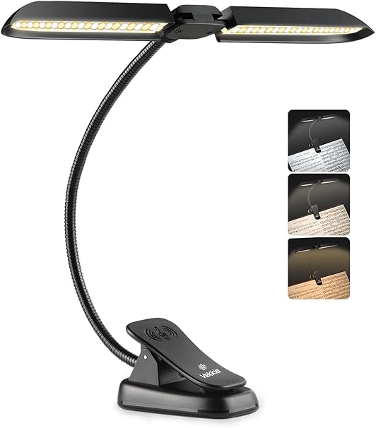 Vekkia Professional Portable Music Stand Light, 42 LED Rechargeable