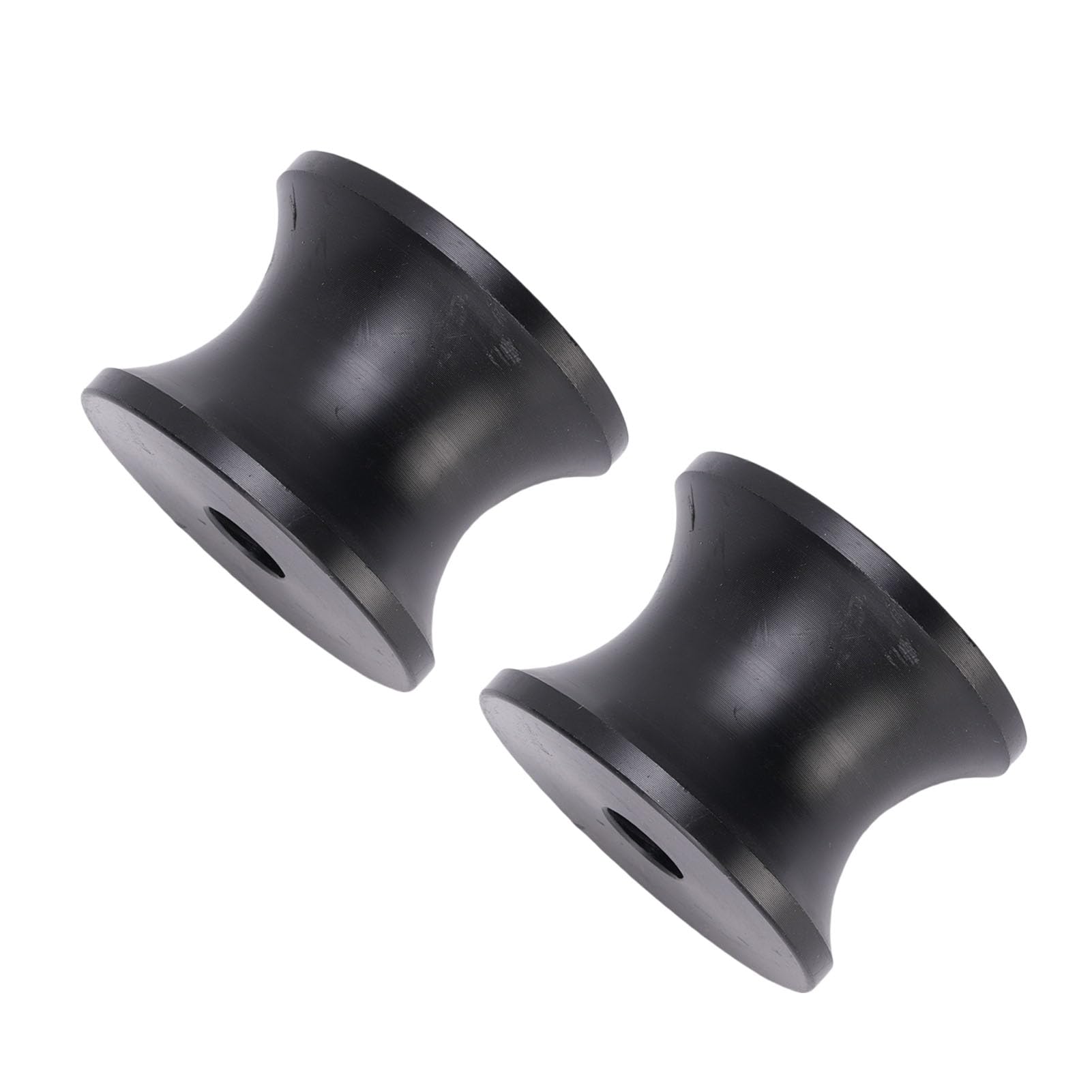 Elprico Rullo di Prua per Rimorchio per Barche 2 Pezzi Rullo in Nylon AntiGraffio a Lunga Durata Facile Lancio per Scialuppe di Salvataggio e Moto d'Acqua Nero 2,4x1,77 Pollici